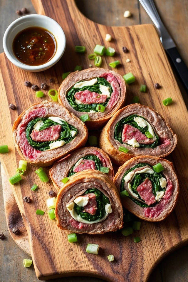 cheesy steak pinwheel recipe