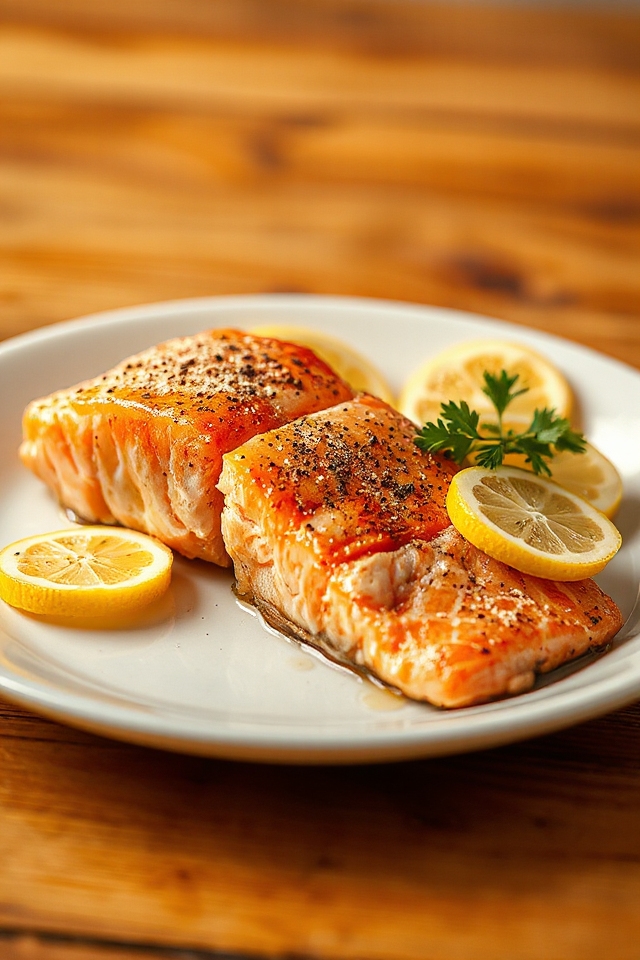 citrus enhanced salmon steak recipe