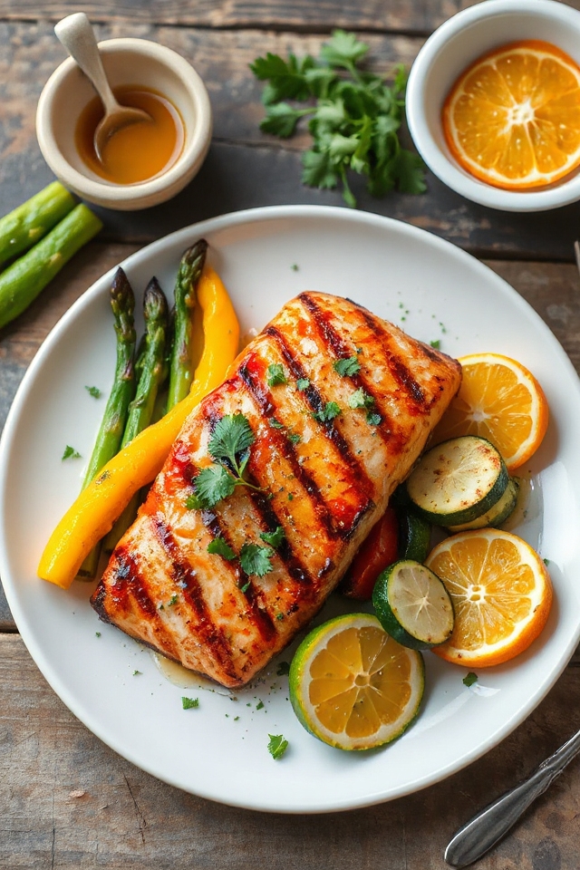 citrus glazed salmon steak recipe