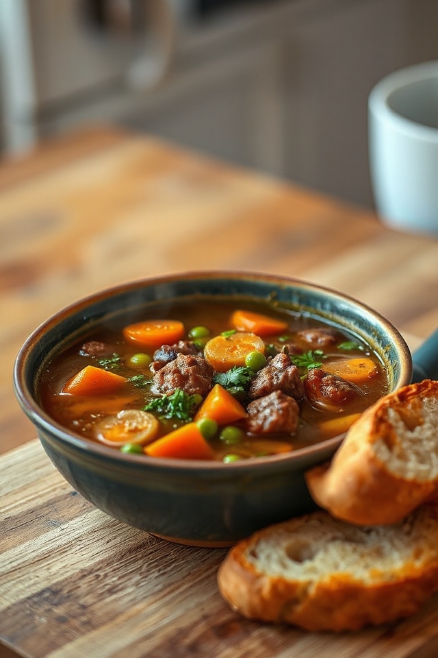 comforting homemade steak soup