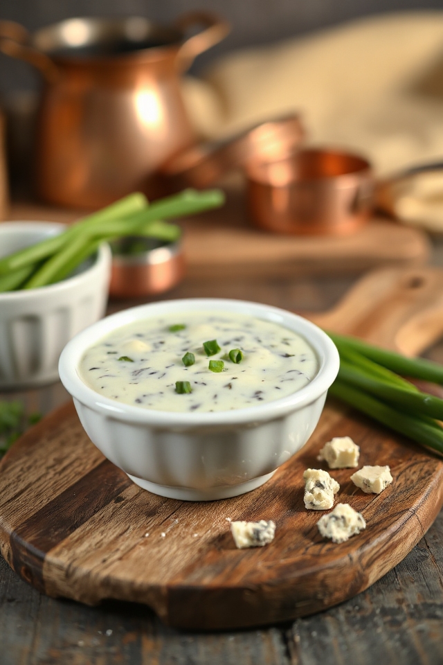 creamy blue cheese sauce