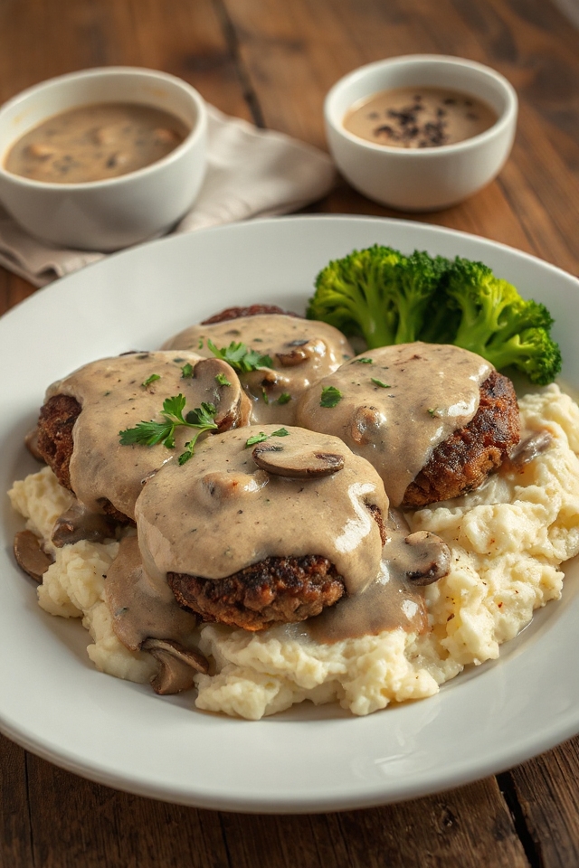creamy mushroom steak recipe