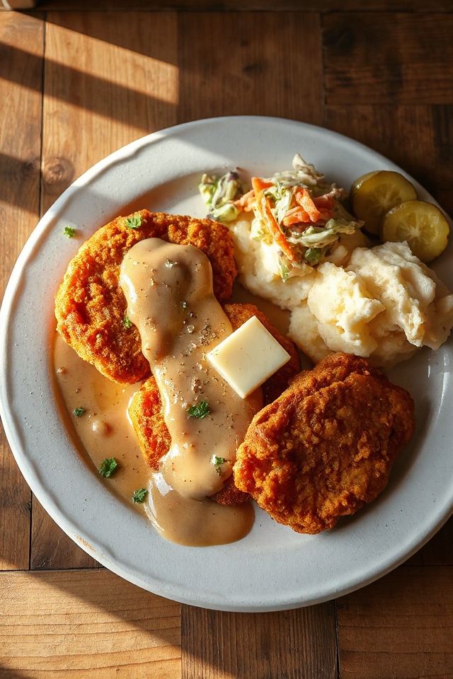 crispy cornmeal chicken steak