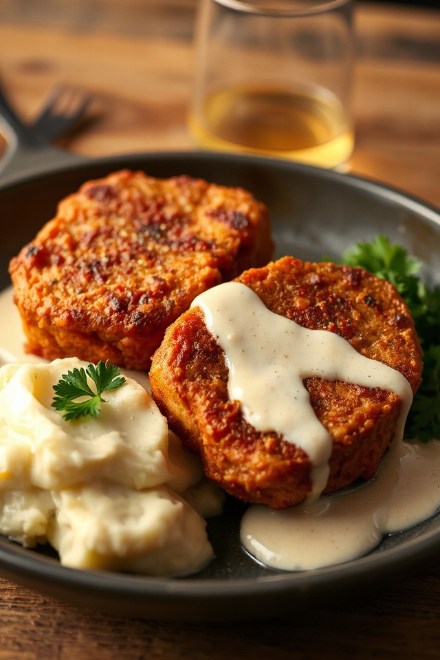 crispy country fried steak
