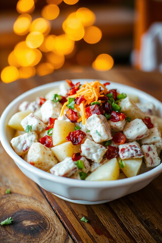 flavorful bacon ranch potato salad