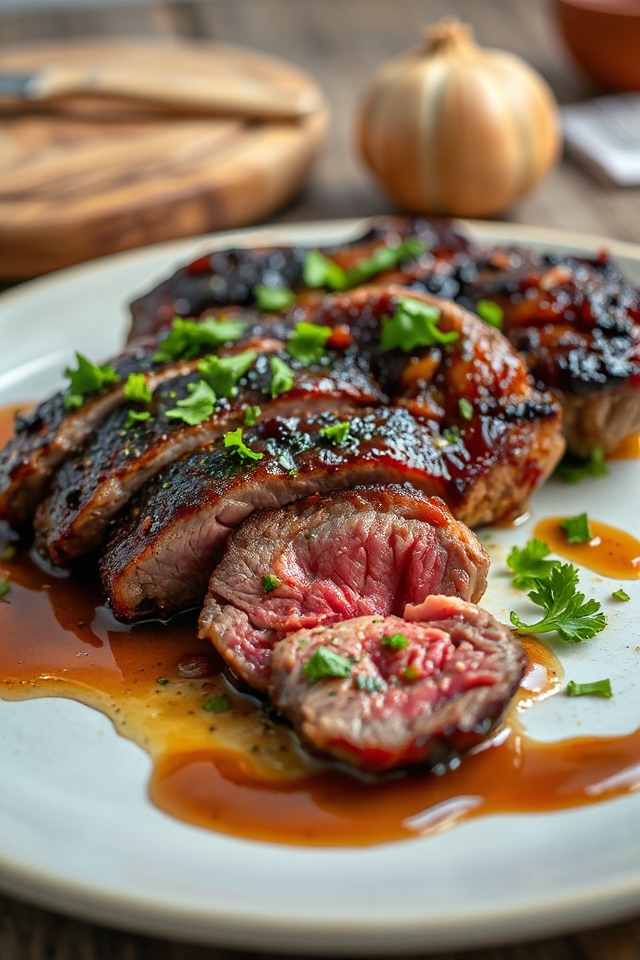 garlic infused venison steak marinade