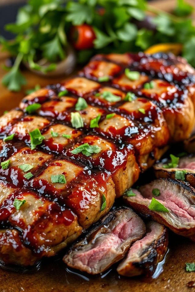 ginger infused grilled sirloin steak