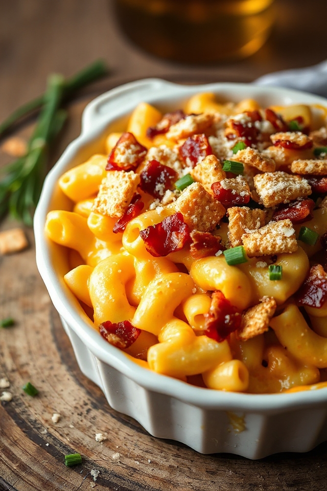 gourmet steakhouse bacon mac and cheese
