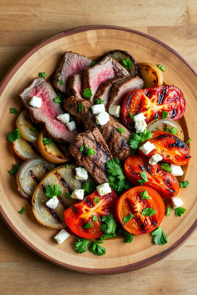 grilled blue cheese salad