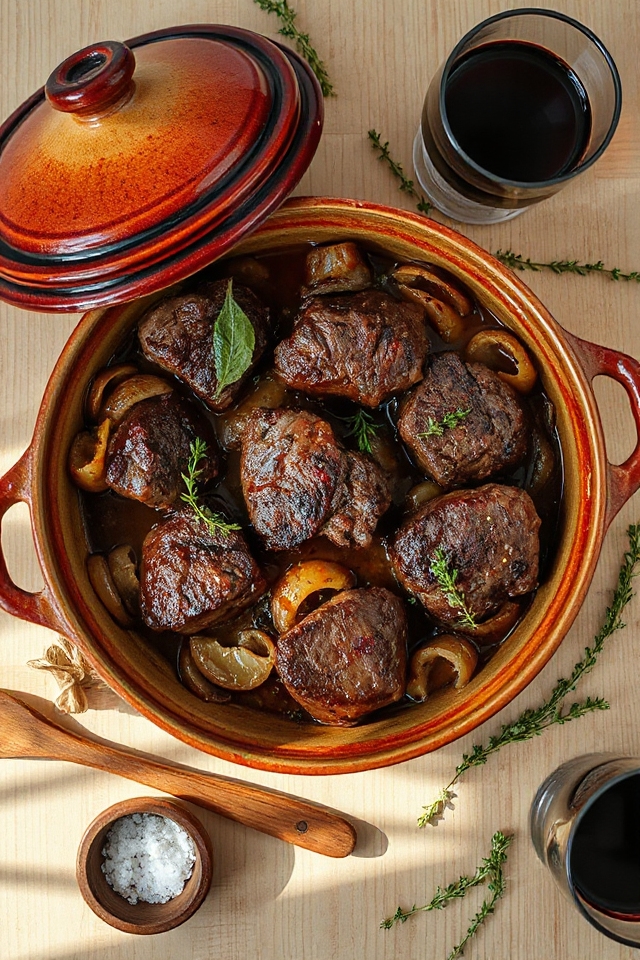 herb infused steak casserole recipe