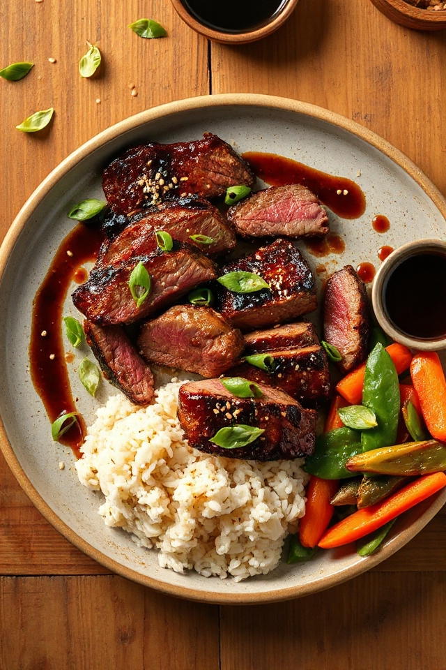 hoisin glazed steak recipe