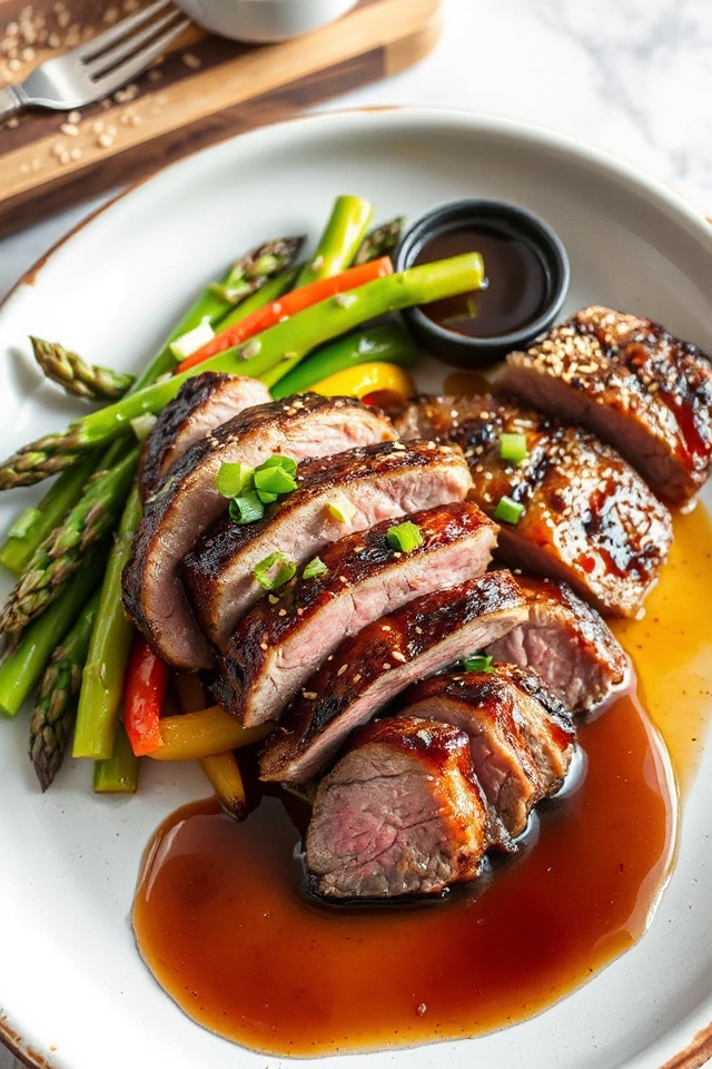 honey glazed flank steak recipe