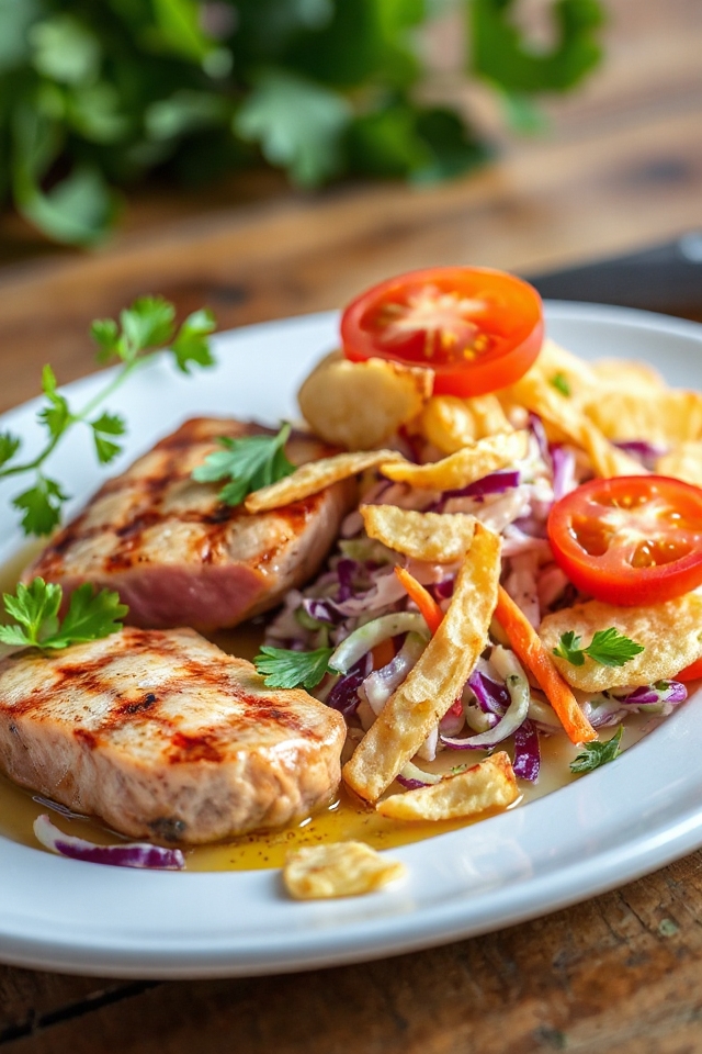 lemon garlic tuna steak recipe