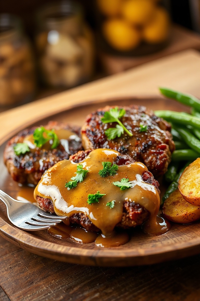 lemon infused ground beef steak