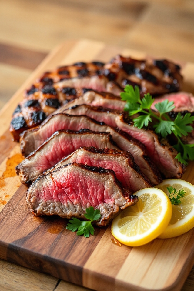 marinate grill slice enjoy
