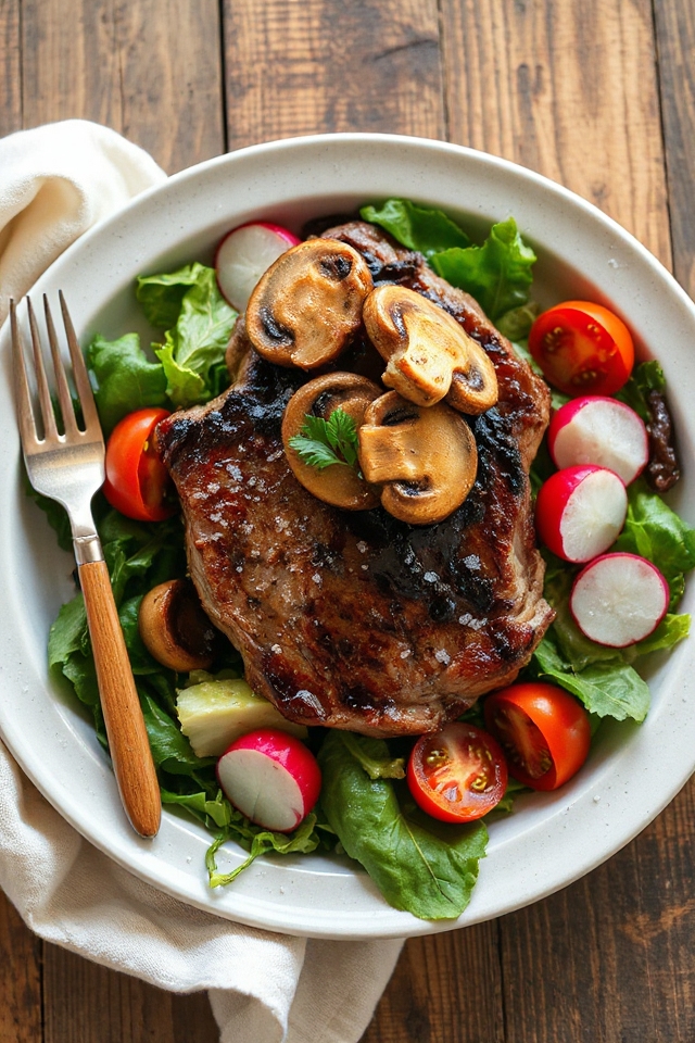 mushroom ribeye steak recipe