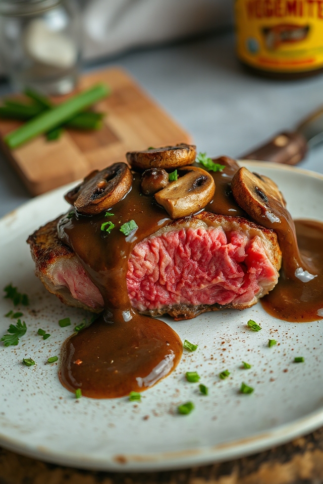 mushroom vegemite sauce recipe