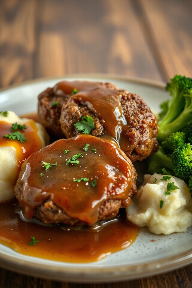 salisbury steak with gravy