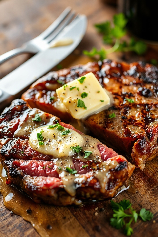 sizzling new york strip steak