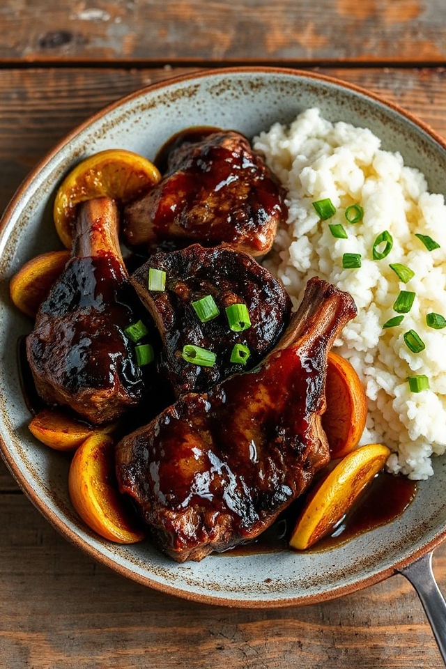 soy glazed lamb steak recipe