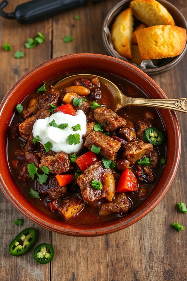 spicy and hearty chili