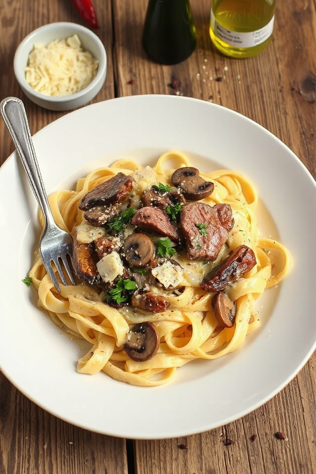 spicy steak alfredo recipe