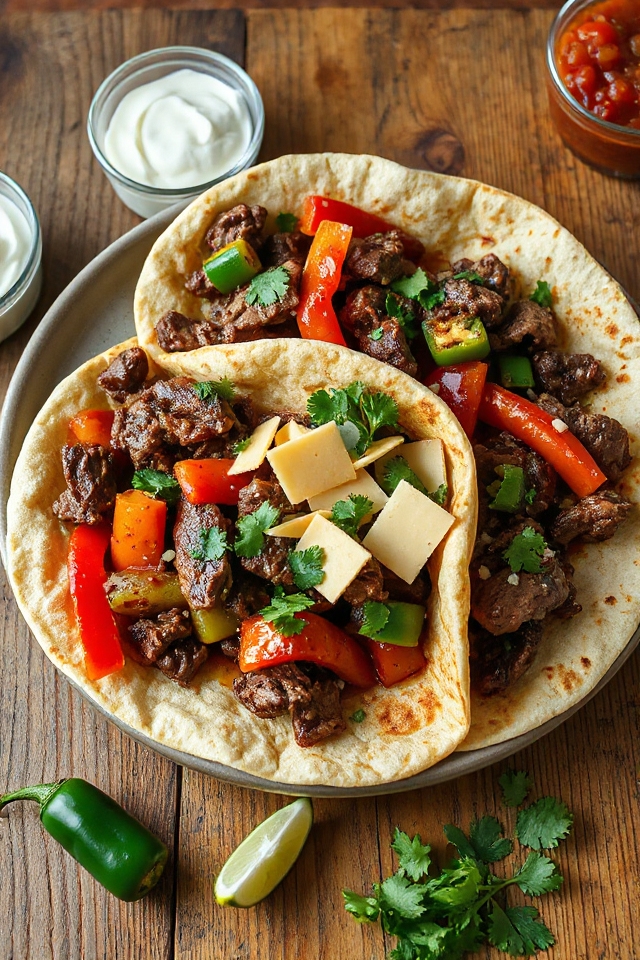 spicy steak fajitas recipe