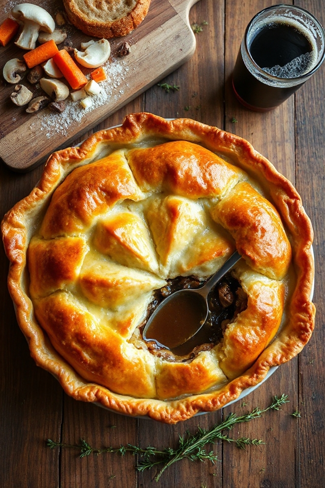 steak and guinness pie