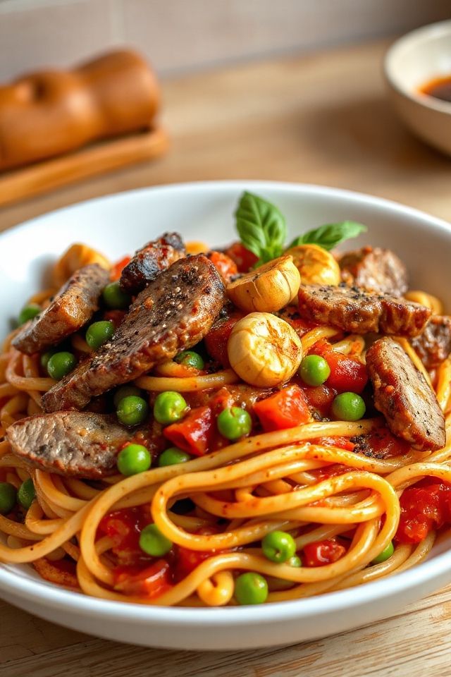 steak pasta recipe instructions