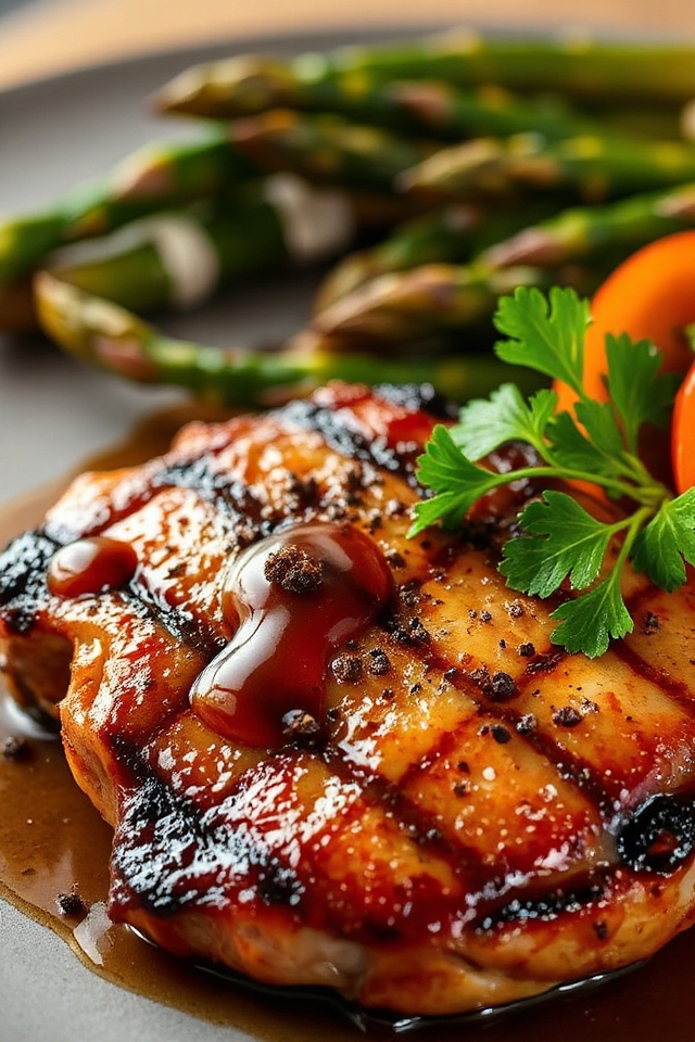 worcestershire seasoned grilled pork